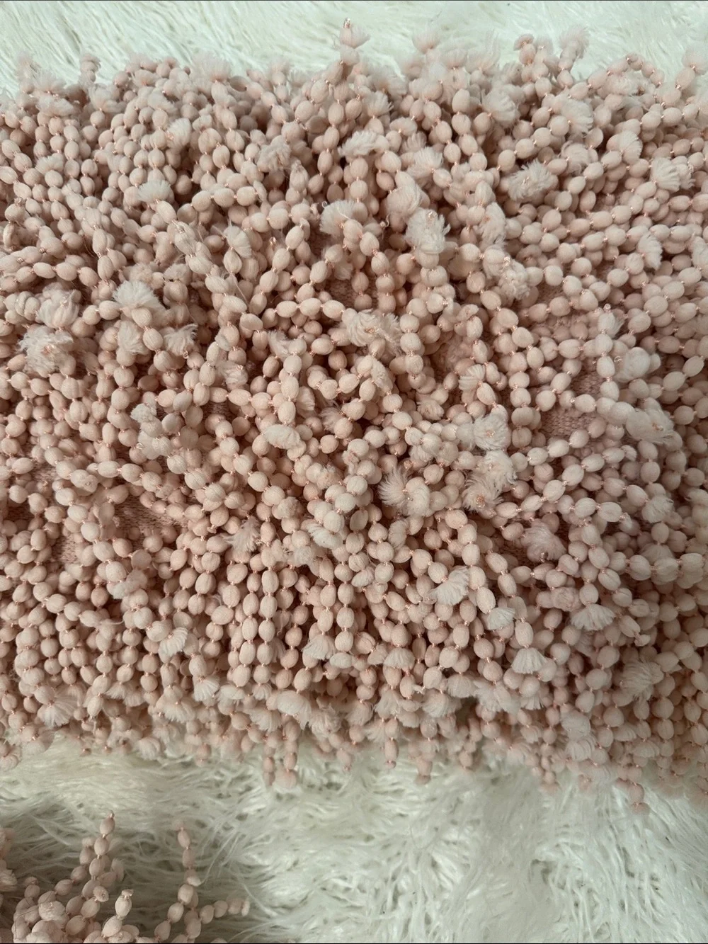 Set of Two Plush Pink  Decorative Pillow -